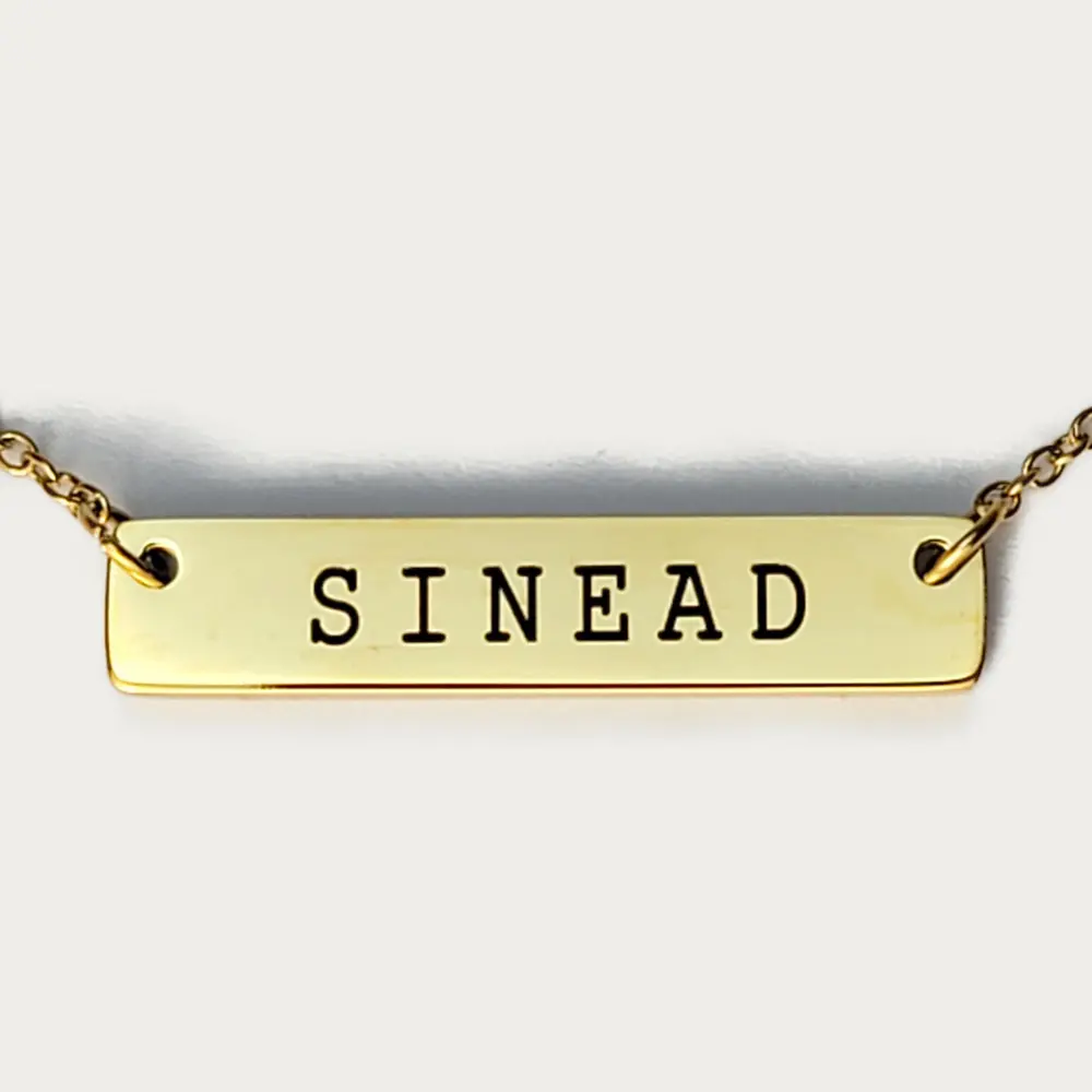Flat Bar Necklace
