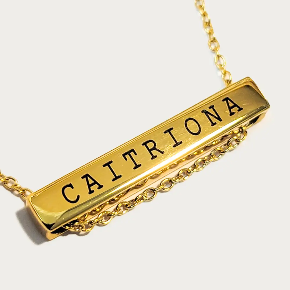 Block Bar Necklace [3cm] – photo 2