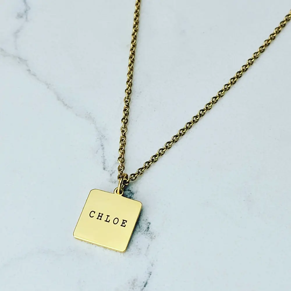 Square Pendant Necklace – photo 3
