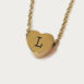 Heart custom letter necklace