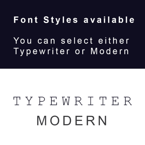 Fonts Available