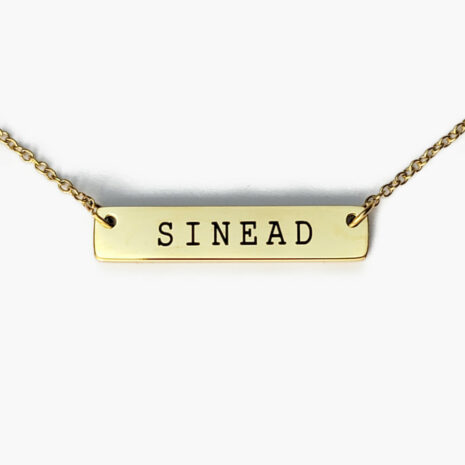 Gold Nameplate Necklace