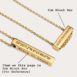 3cm Block Bar Necklace