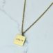 Square pendant with name